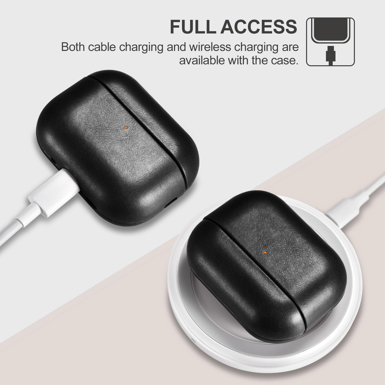 Amazon | AirPods Pro 3 用 ケース 本革レザーケース (2025年9月